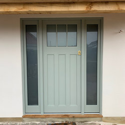 Grey timber doors - Front Doors