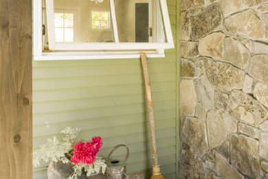 Entryway - rustic entryway idea in San Francisco