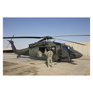 Military USA Marine Corps Helicopter CH-46E Sea Knight Photo Large Wall Art  Poster Print Thick Paper 18X24 Inch