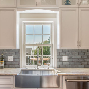 Loud Family Farmhouse Kitchen Remodel with Blue Island