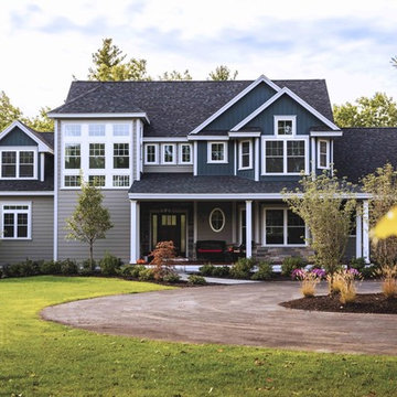 Classic Home with Clapboard and Board & Batten Siding in Windham, NH