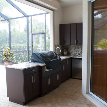 Weatherproof Polymer Cabinetry in Southwest FloridaOutdoor Kitchen - Naples, Fl