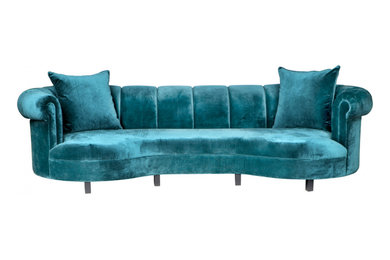 Teal Green Couch 2 seater