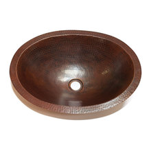 Ovalado Bathroom Copper Sink