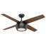 Casablanca 54" Valby Ceiling Fan With Light Kit & Wall Control, Matte Black