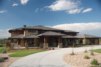 Inspiration for a craftsman exterior home remodel in Denver