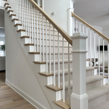 White Oak and White Staircase