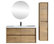SLIM 48" Wall-Mounted Single Bathroom Vanity in White Oak