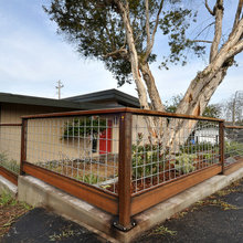 wood and metal gate