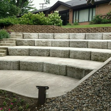 Local College Outdoor Ampitheater and Fireplace