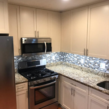 Refaced Lower Cabinets, and lighting