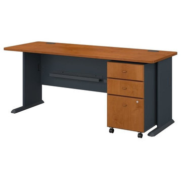 Series A 72W Desk With Mobile File Cabinet