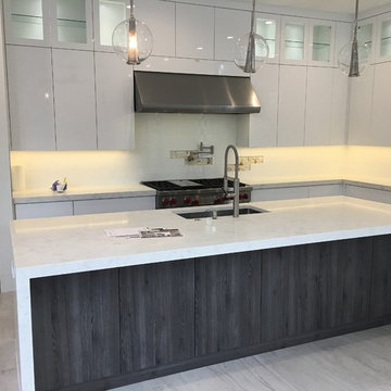 Boca Raton High Gloss White Acrylic Kitchen Cabinetry