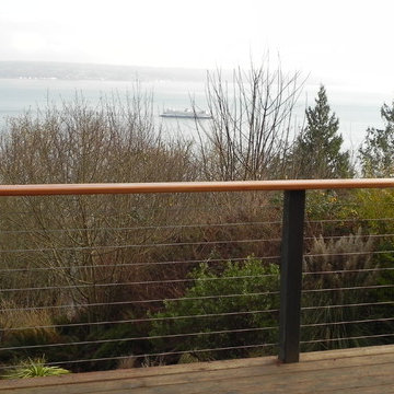 Wood and Stainless Cable Rail Renovation