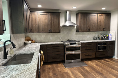 Transitional kitchen photo in Denver