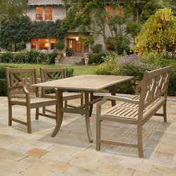 Renaissance Latticeback Outdoor Dining Furniture - Outdoor Dining Sets