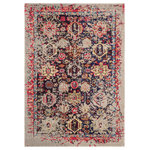 Safavieh - Safavieh Monaco Collection MNC206 Rug, Grey/Multi, 4' X 5'7" - Free-spirited and vibrantly colored, the Safavieh Monaco Collection imparts boho-chic flair on fanciful motifs and classic rug designs. Contemporary decor preferences are indulged in the trendsetting styling and addictive look of Monaco. Power-loomed using soft, durable synthetic yarns creating an erased-weave patina that adds distinctive character to room decor.