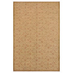 Bareens Designer Rugs - Bohemien Ziegler Laree Tan Brown Hand-Knotted Wool Rug - 8'11'' x 11'11'' - Enhance the ambiance of your home with this magnificent Persian-influenced Turkish hand-knotted rug made by skilled artisans capable of creating the most exceptional vegetable dyes and hand-spun wool. This exquisite handmade rug is a one-of-a-kind Peshawar Kafkaz, otherwise identified as Chobi, Chobi Peshawar, Oushak, or Ziegler rug. These handmade rugs are crafted in Pakistan utilizing superior-quality wool imported from Australia, New Zealand, and Korea in two types of weaves: the Persian weave and the Mori weave. This rug is meticulously crafted by hand using the finest natural vegetable dyes extracted from local plants. The artisans use a blend of hand-spun local and fine merino wool, resulting in a rug with a compelling texture, higher lanolin content, and longer staple. The artisans occasionally incorporate natural or artificial silk into the pile to enhance specific motifs. The finished product is an awe-inspiring execution of flawless design and an understated palette that exudes elegance.