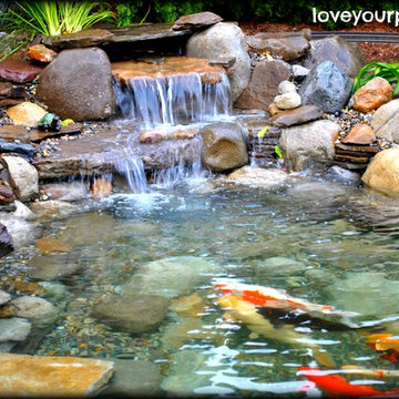 Slabstone Koi Pond by Full Service Aquatics