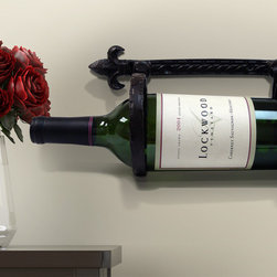 Epicureanist Fleur de Lis Single Bottle Rack - Wine Racks