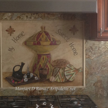 Kitchen Backsplash Murals / Wine Cellar Art & Murals