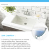 O1815 Overmount Porcelain Sink, White, No Additional Accessories
