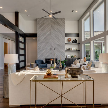 Luxury Custom Home with Clean Lines, Natural Materials & Contemporary Style