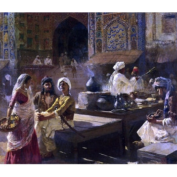 Edwin Lord Weeks An Open-Air Kitchen- Lahore- India Wall Decal