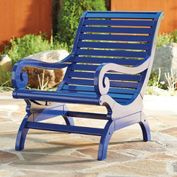 Plantation Chair Weathered Neptune - Patio Furniture And Outdoor Furniture
