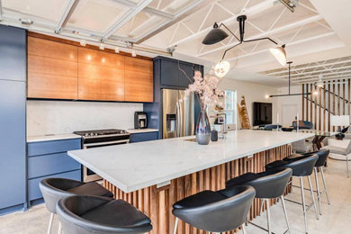Example of a danish kitchen design in Austin