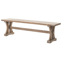 Farmhouse Dining Benches by The Khazana Home Austin Furniture Store