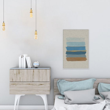 "Paint Swatches" Floater Framed Painting Print on Canvas