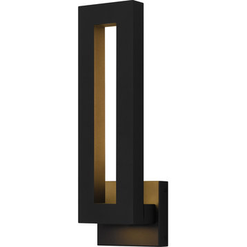 Quoizel POM8405 Pompeii 18" Tall LED Outdoor Wall Sconce - Earth Black