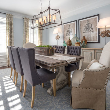 Dining Room with Vintage Bottles