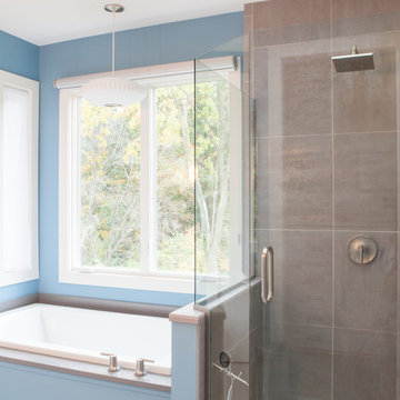 Contemporary Blue Bathroom