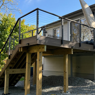 Modern Fascia Mount Senmit Cable Railing System – Columbia TN