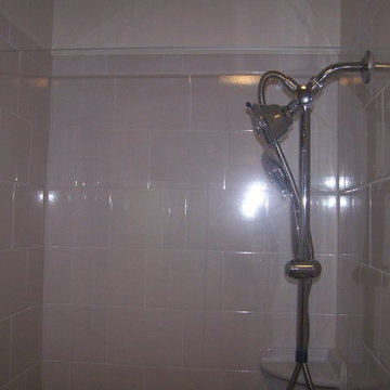 Small Basement Bathroom with Shower