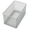 YBM Home Wire Mesh Storage Basket Silver 7.75"x4.3"x4.3"