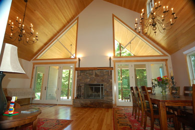 Family room - craftsman family room idea in DC Metro