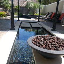 front yard pool