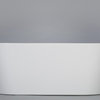 Kokss Lugano Freestanding Modern Seamless Acrylic Bathtub, Matte, 67"