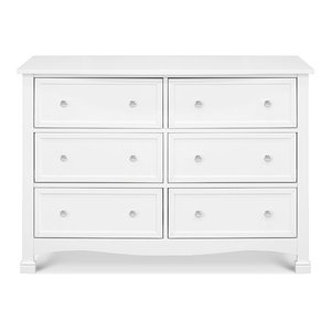 South Shore Country Poetry 6 Drawer Double Dresser In White Wash