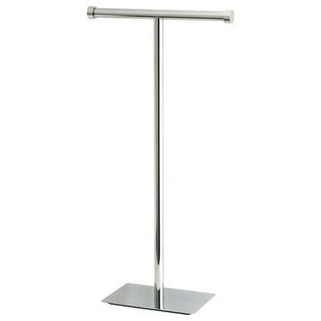 Kingston Brass Freestanding Toilet Paper Stand, Polished Chrome