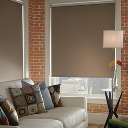Roller Shade | Modern Living Room | Brown & Red | Mod Furniture - Roller Shades