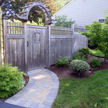 wooden fence gate