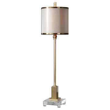 Uttermost Villena Buffet Lamp, Brushed Brass