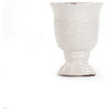 Distressed Crackle White Vase