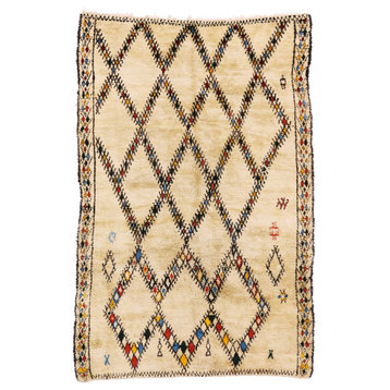 Vintage Moroccan Beni Ourain Rug, 06'07 x 10'00