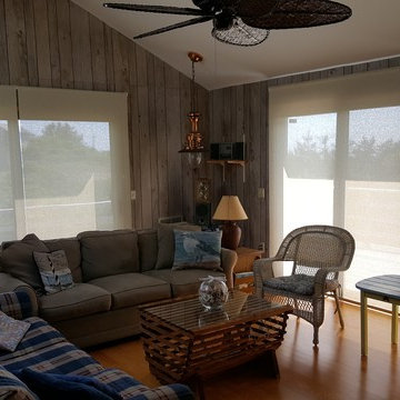 Solar roller shade with 10% opacity
