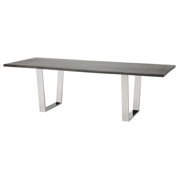 Versailles Oxidized Grey Wood Dining Table, HGSR246